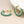Load image into Gallery viewer, Green Mix Beaded Fan Hoop Earrings
