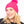 Load image into Gallery viewer, Bonnie Pom Pom Hat - Fuchsia Pink Star
