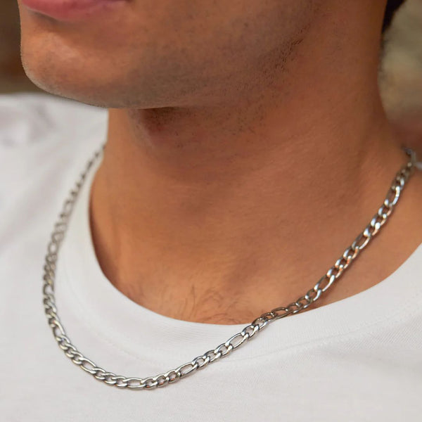 Silver Figaro Chain Necklace