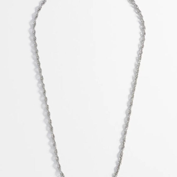 Silver Rope Chain Necklace