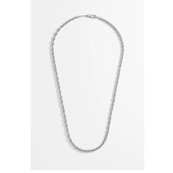 Silver Rope Chain Necklace