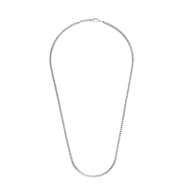 Silver Box Chain Necklace