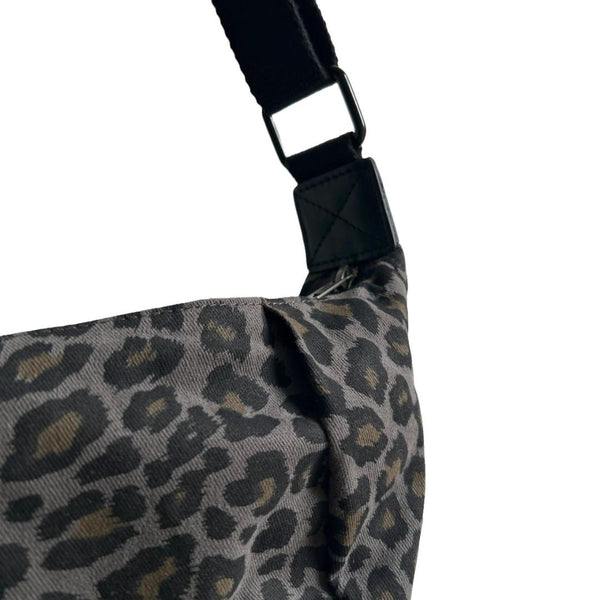 Grey Leopard Print Sling Bag Florrie Bird