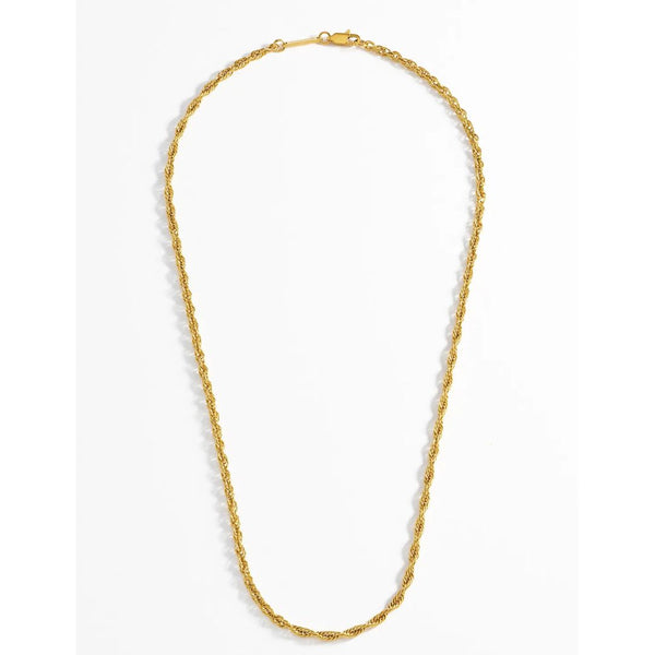 Gold Rope Chain Necklace