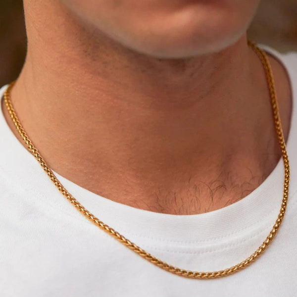 Gold Spiga Chain Necklace