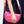 Load image into Gallery viewer, Pink Vegan Leather Half Moon Sling Bag
