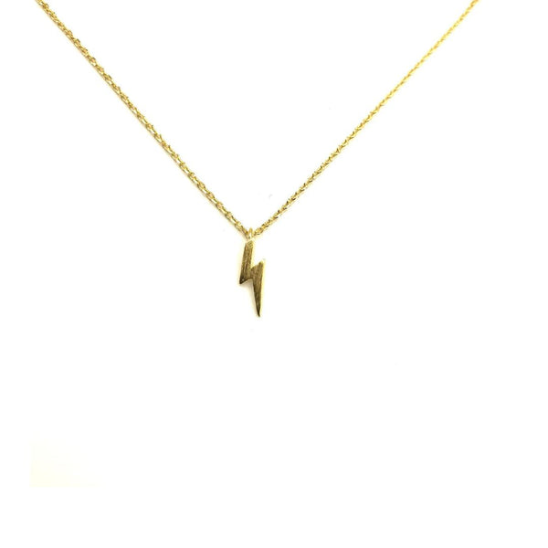 Gold Lightning Bolt Necklace