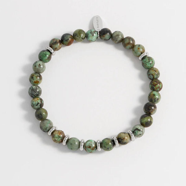 Green Gemstone Beaded Bracelet