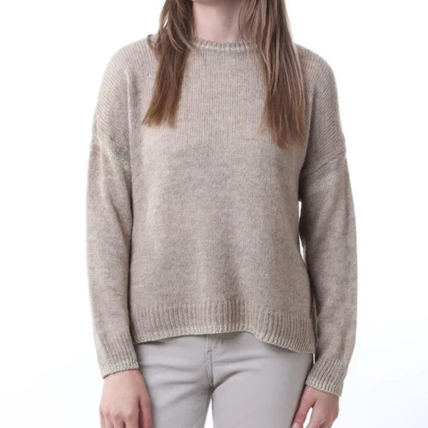 Taupe & Gold Knit Jumper