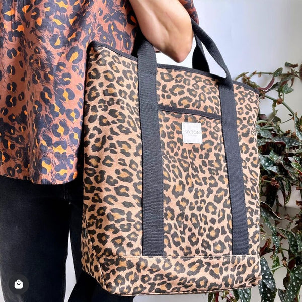 Brown Leopard Print Rucksack