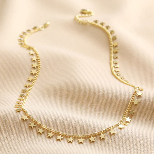 Gold Tiny Star Charm Necklace