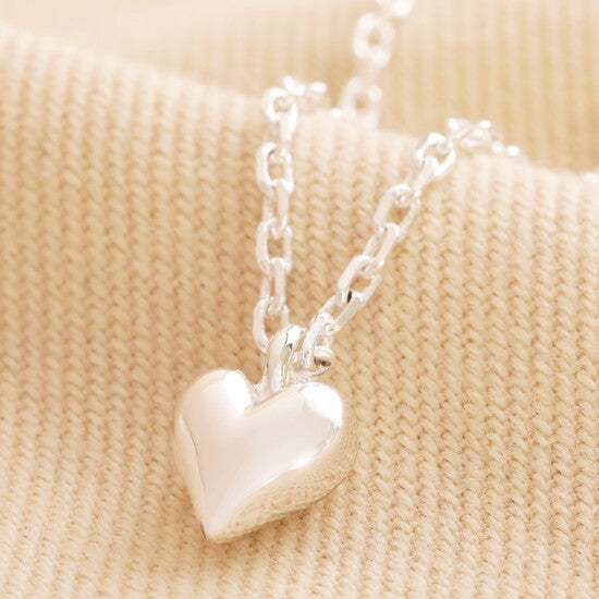 Heart Pendant Necklace (Gold & Silver)