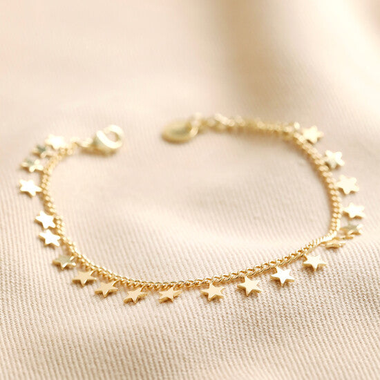 Gold Tiny Star Charm Bracelet