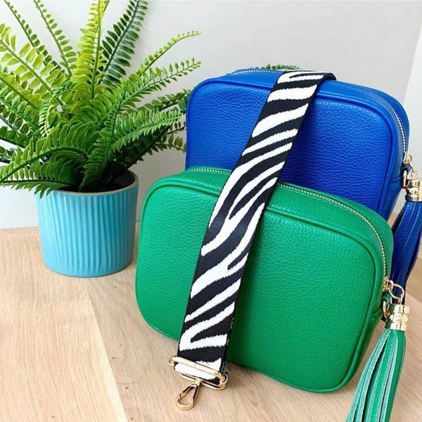 Emerald Green Leather Florrie Cross Body Tassel Bag – Florrie & Bird