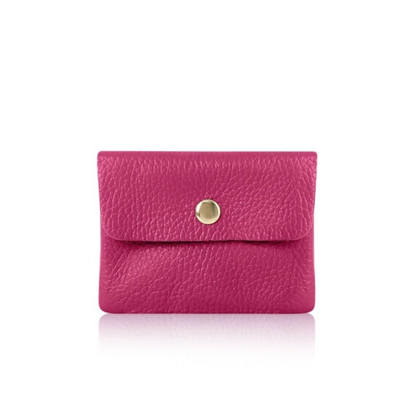fuchsia pink coin purse