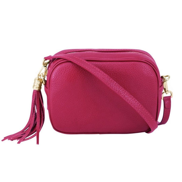 Pink Fuchsia Leather Bag
