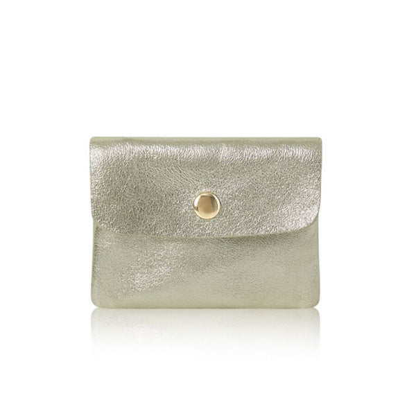 Gold Leather Coin Purse